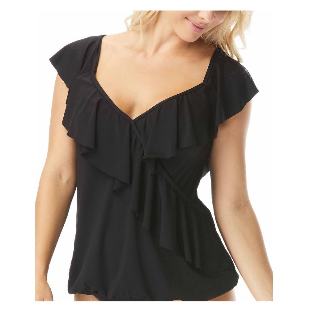 Coco Reef Contours Ruri Ruffled Tankini Top - Picture 3 of 12